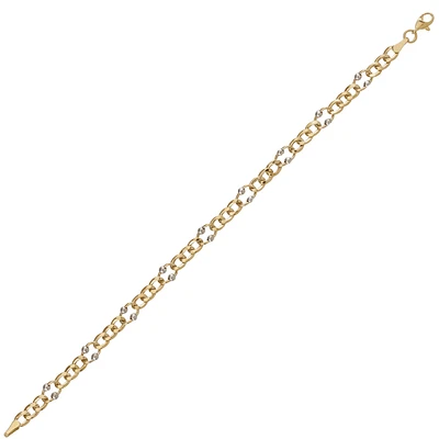 10K YELLOW GOLD BRACELET - 7.5''