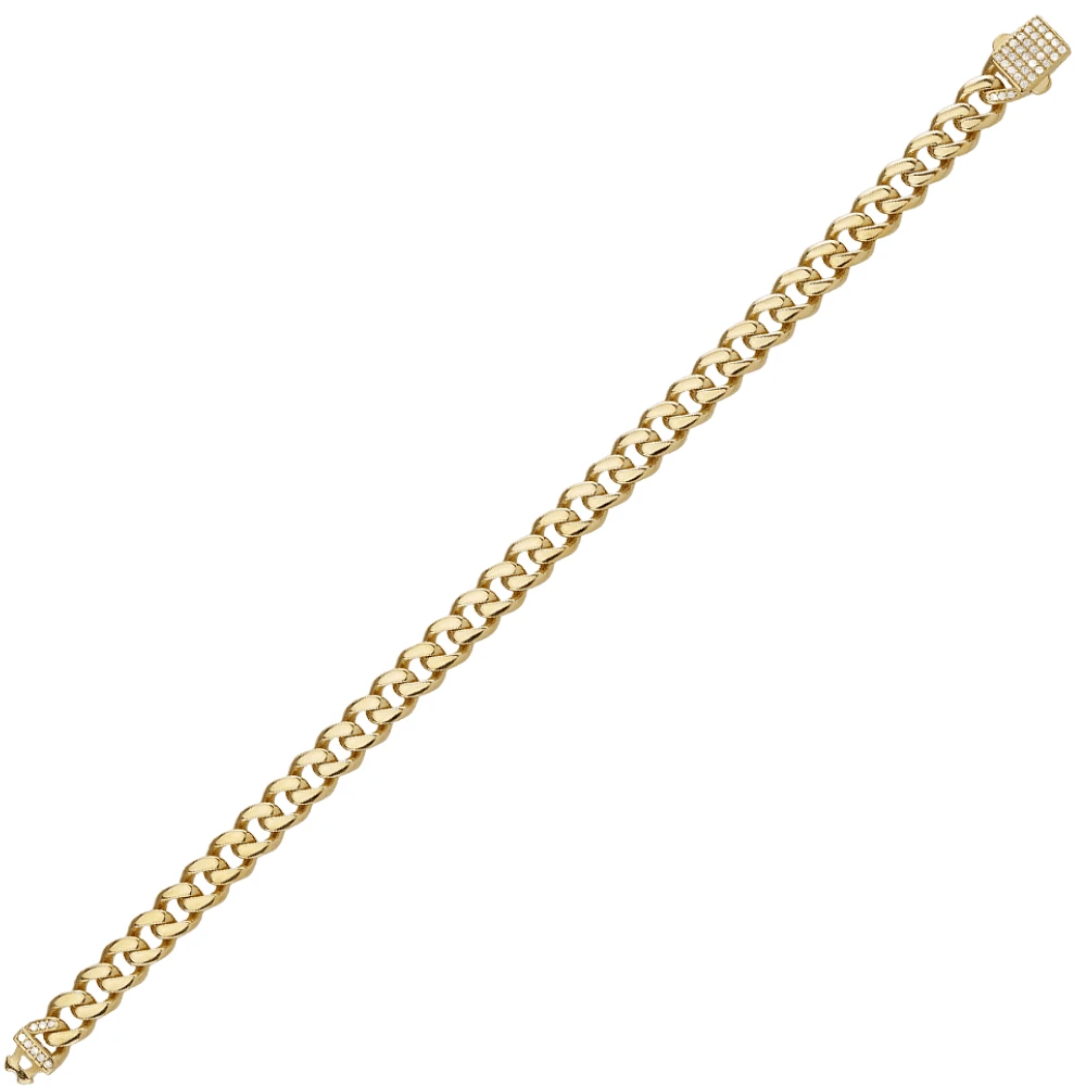 10K YELLOW GOLD BRACELET - 7.5''