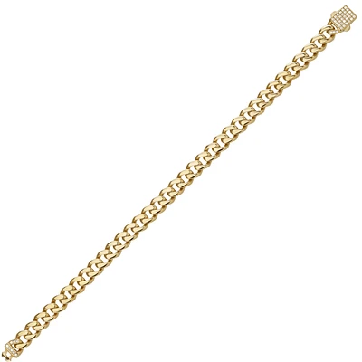 10K YELLOW GOLD BRACELET - 7.5''