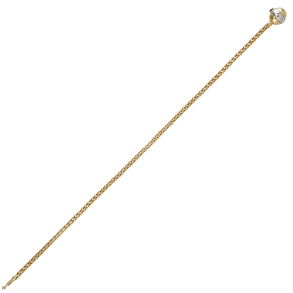 10K 2 TONE GOLD BRACELET - 7.5''