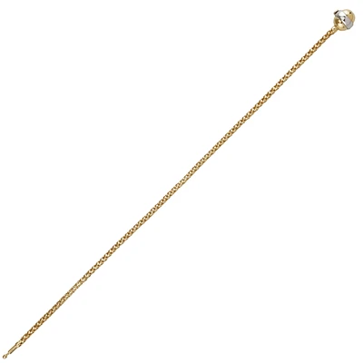 10K 2 TONE GOLD BRACELET - 7.5''