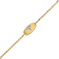 BRACELET OR JAUNE 10K - 7.5''