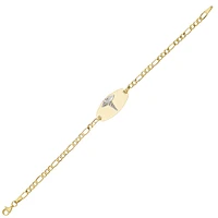 BRACELET OR 2 TONS 10K - 7.5''