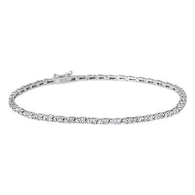 10K WHITE GOLD BRACELET