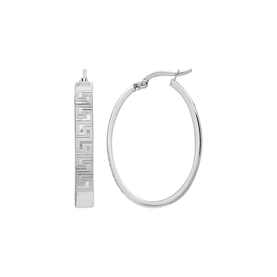 ANNEAUX EN OR BLANC 10K - 20MM