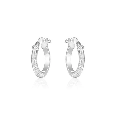 ANNEAUX 10MM EN OR BLANC 10K