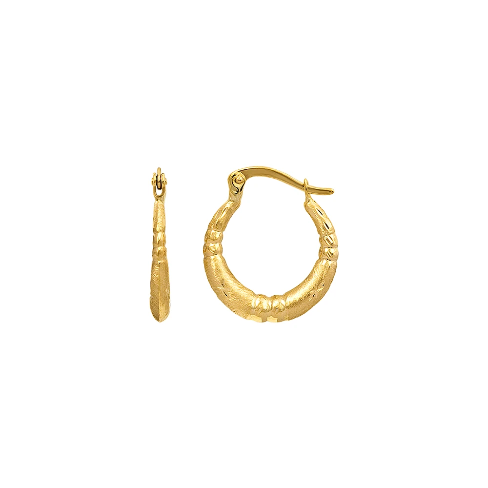 ANNEAUX OR JAUNE 10K - 10MM