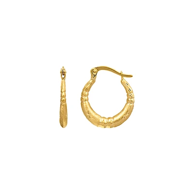 ANNEAUX OR JAUNE 10K - 10MM