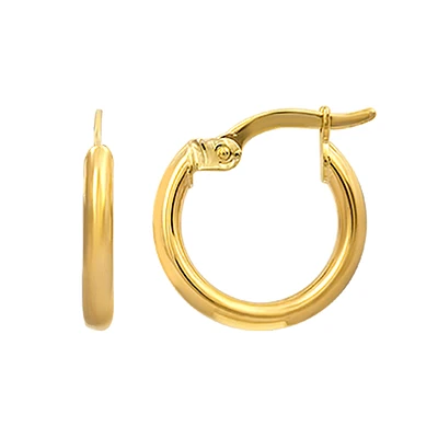 ANNEAUX OR JAUNE 10K- 10MM