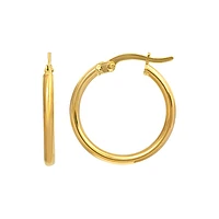 10K YELLOW GOLD EARRINGS- 15MM