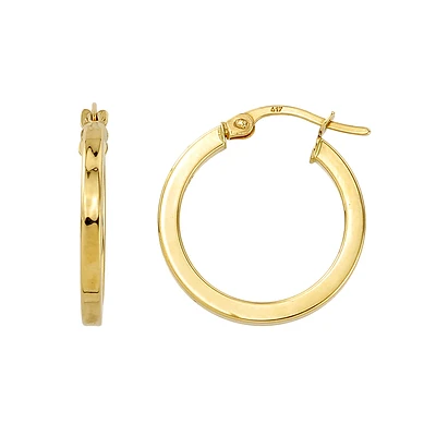 10K YELLOW GOLD EARRINGS- 35MM