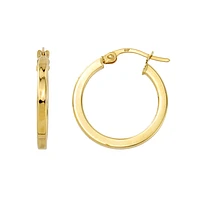 10K YELLOW GOLD EARRINGS- 35MM