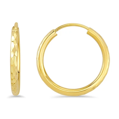 10K GOLD EARRINGS- 15MM
