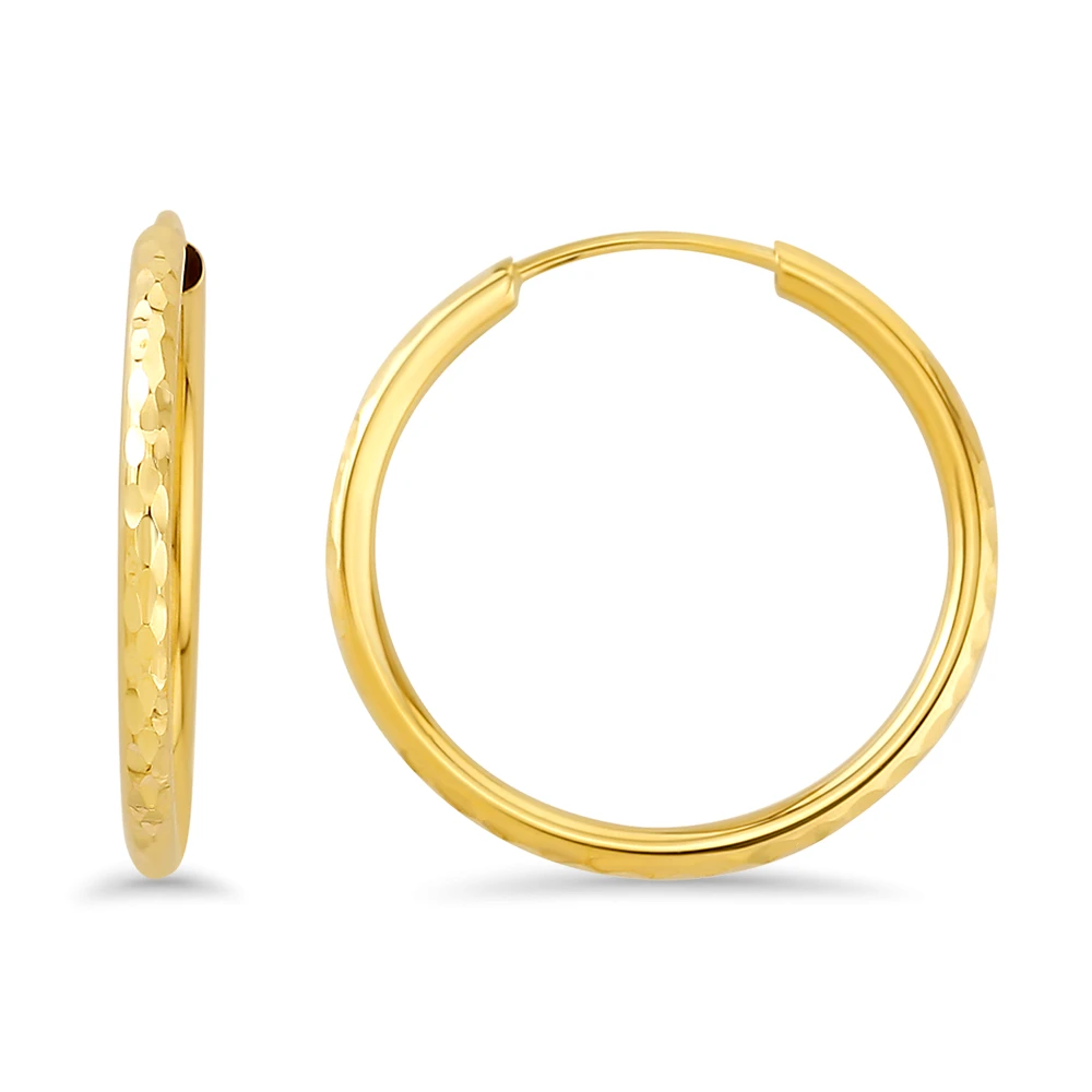 10K GOLD EARRINGS- 25MM