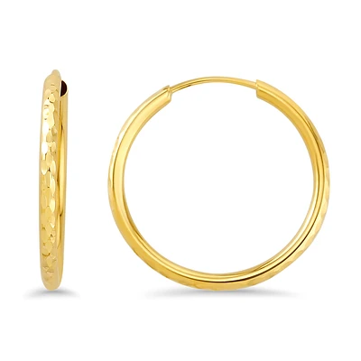 10K GOLD EARRINGS- 25MM
