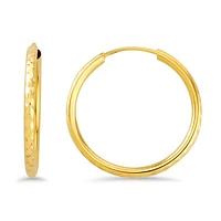 10K GOLD EARRINGS- 25MM