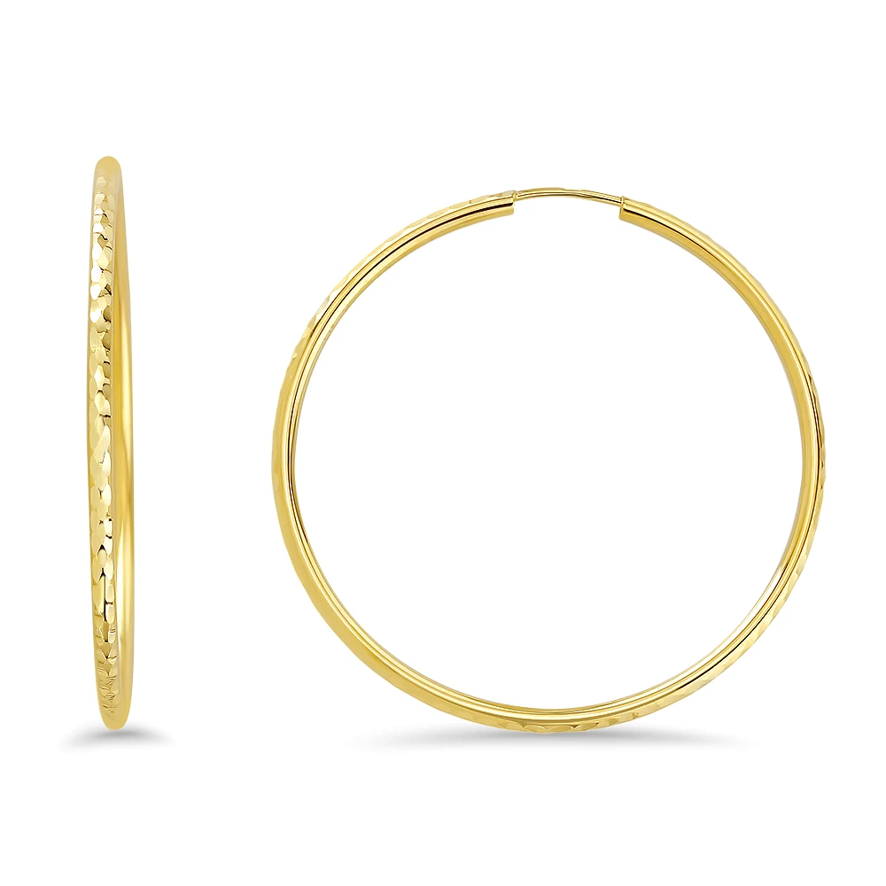 10K GOLD EARRINGS- 40MM