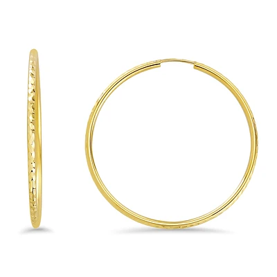 10K GOLD EARRINGS- 40MM