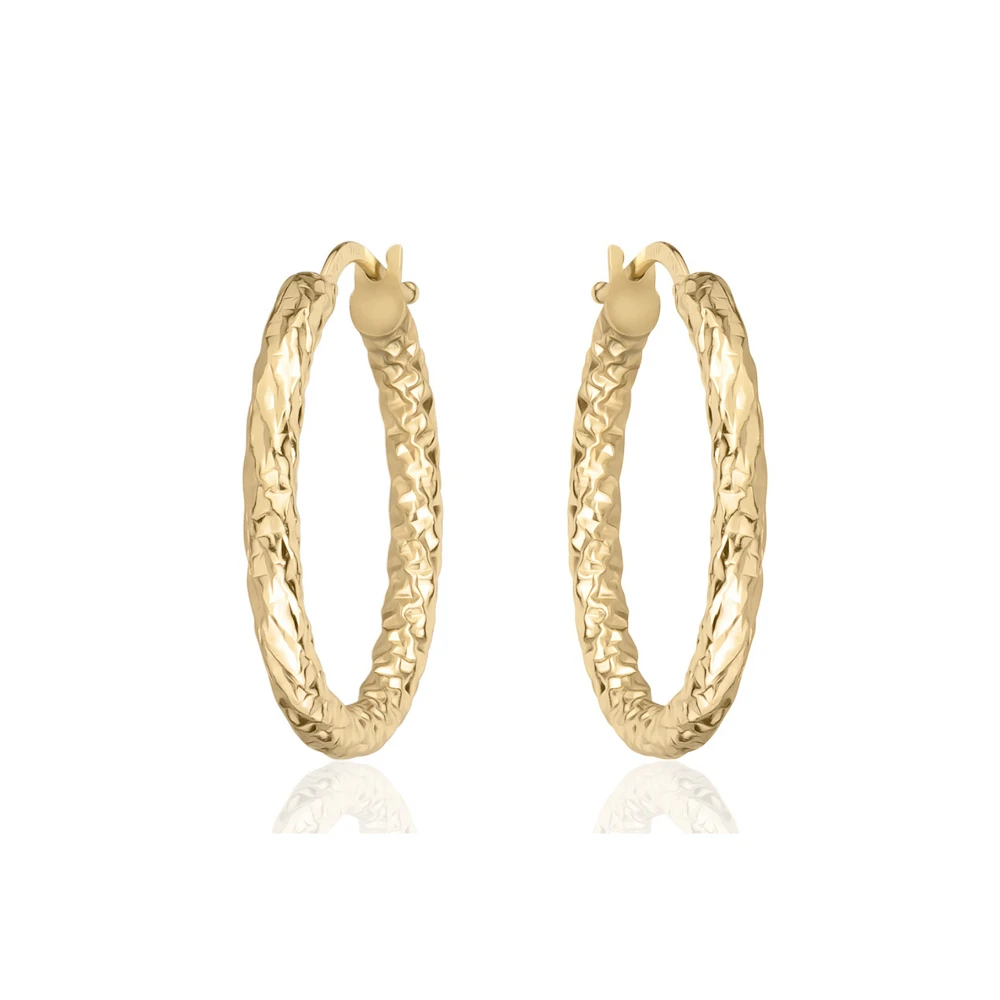ANNEAUX 20MM EN OR JAUNE 10K
