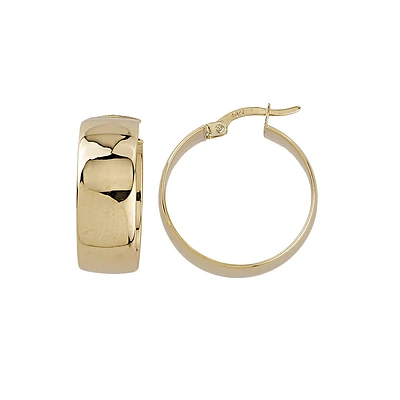 ANNEAUX OR JAUNE 10K- 20MM