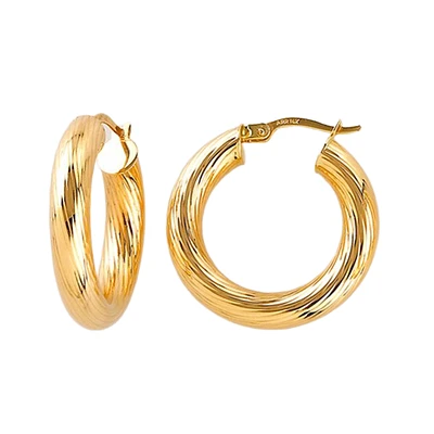 15MM HOOPS IN 10K YELLOW GOLD