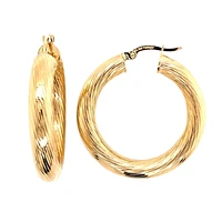 ANNEAUX 20MM EN OR JAUNE 10K