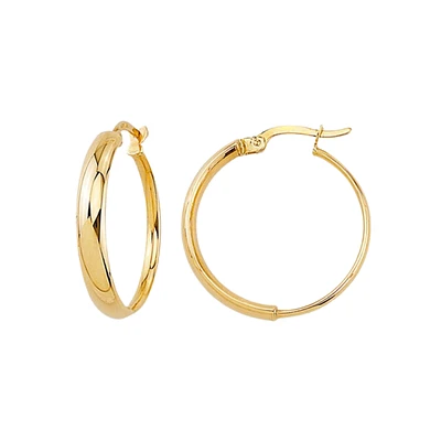10K YELLOW GOLD RINGS - 25MM