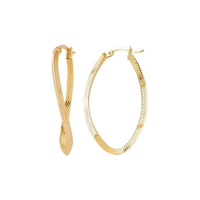 10K YELLOW GOLD RINGS - 25MM