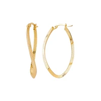 10K YELLOW GOLD RINGS - 25MM