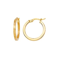 10K YELLOW GOLD HOOPS