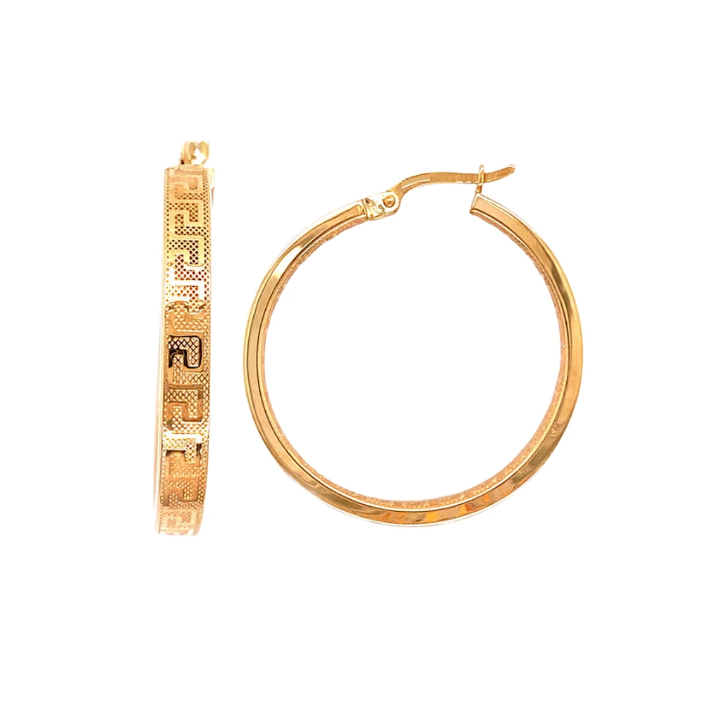 ANNEAUX OR JAUNE 10K - 30MM