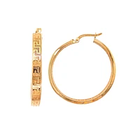 ANNEAUX OR JAUNE 10K - 30MM