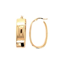 10K YELLOW GOLD HOOPS 19X30MM