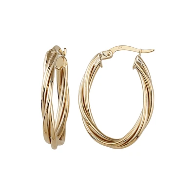 10K YELLOW GOLD RINGS - 18X23MM