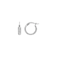 ANNEAUX OR BLANC 10CT