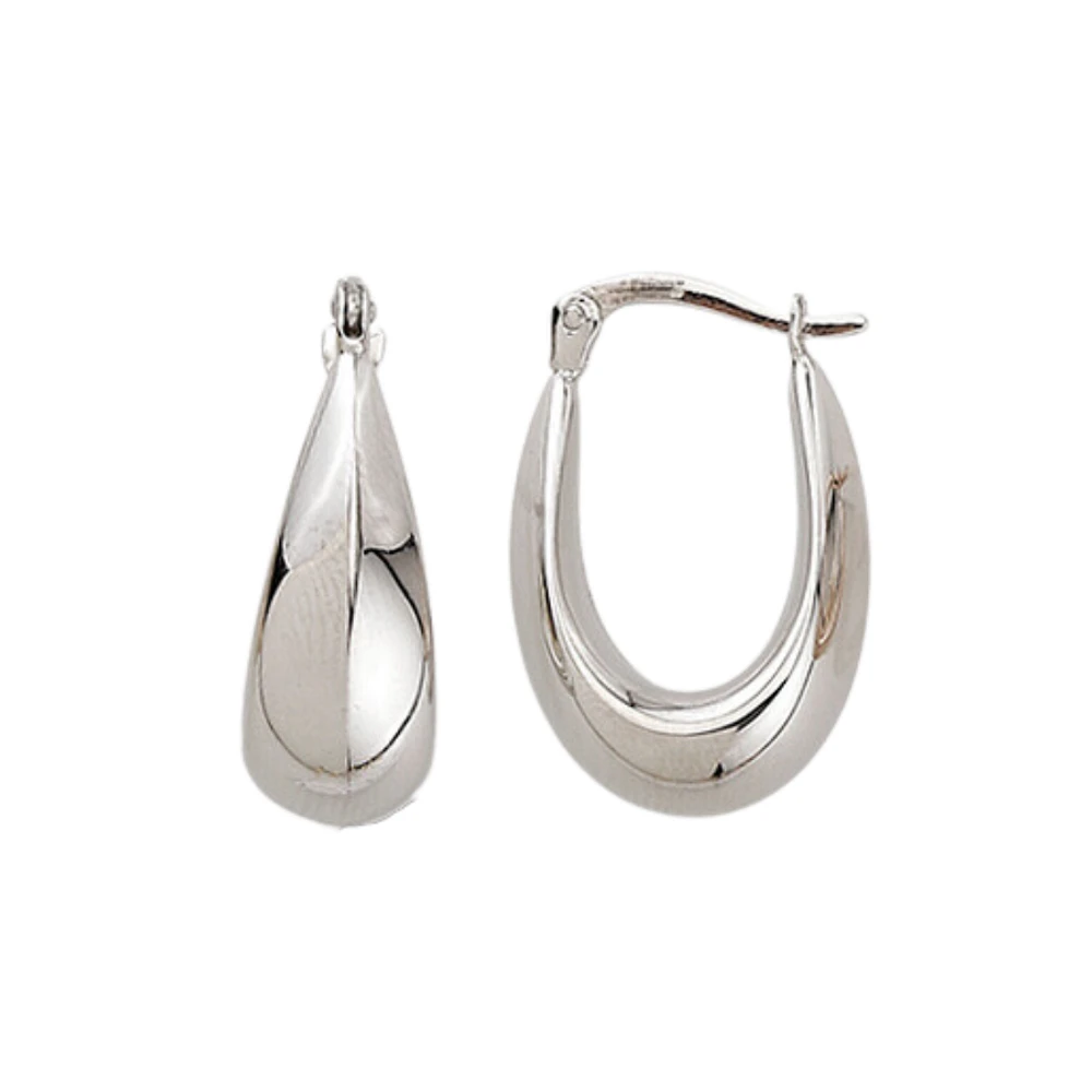 10K WHITE GOLD RINGS - 14X21MM