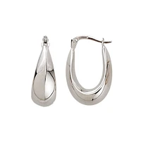10K WHITE GOLD RINGS - 14X21MM