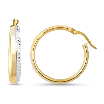10K GOLD HOOP EARRINGS