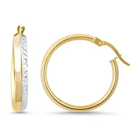 10K GOLD HOOP EARRINGS