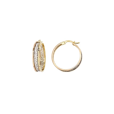 ANNEAUX OR 10K VERSACE- RHODIUM