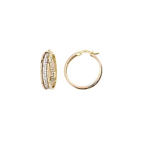 ANNEAUX OR 10K VERSACE- RHODIUM