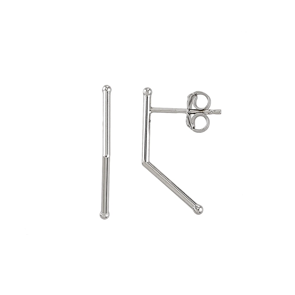 10K WHITE GOLD EARRINGS