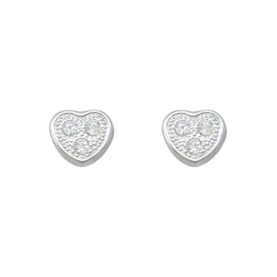 10K WHITE GOLD EARRINGS