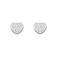 10K WHITE GOLD EARRINGS