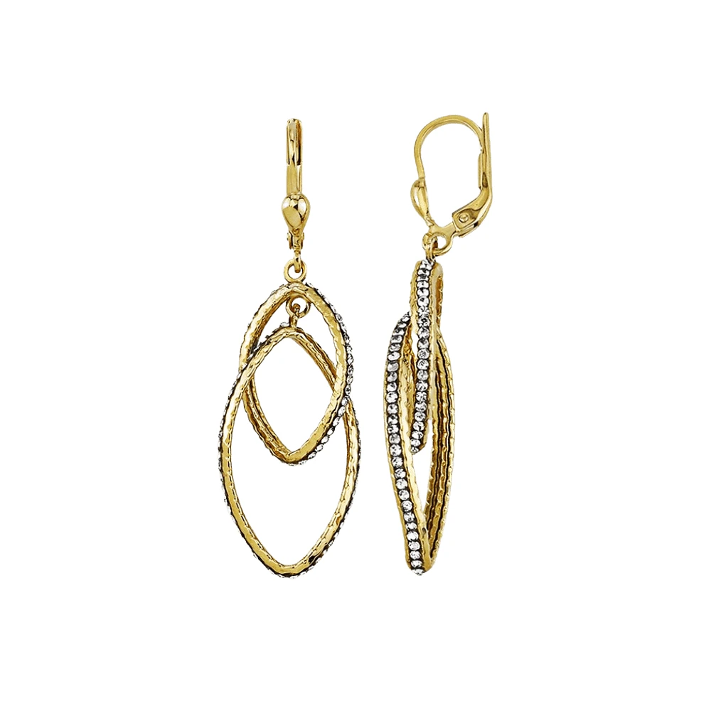 BOUCLES D'OREILLES OR JAUNE 10K