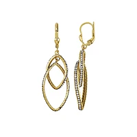 BOUCLES D'OREILLES OR JAUNE 10K