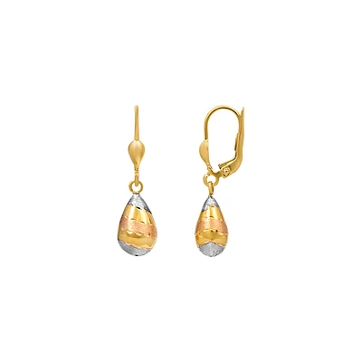BOUCLE D’OREILLES 3 TONS 10CT