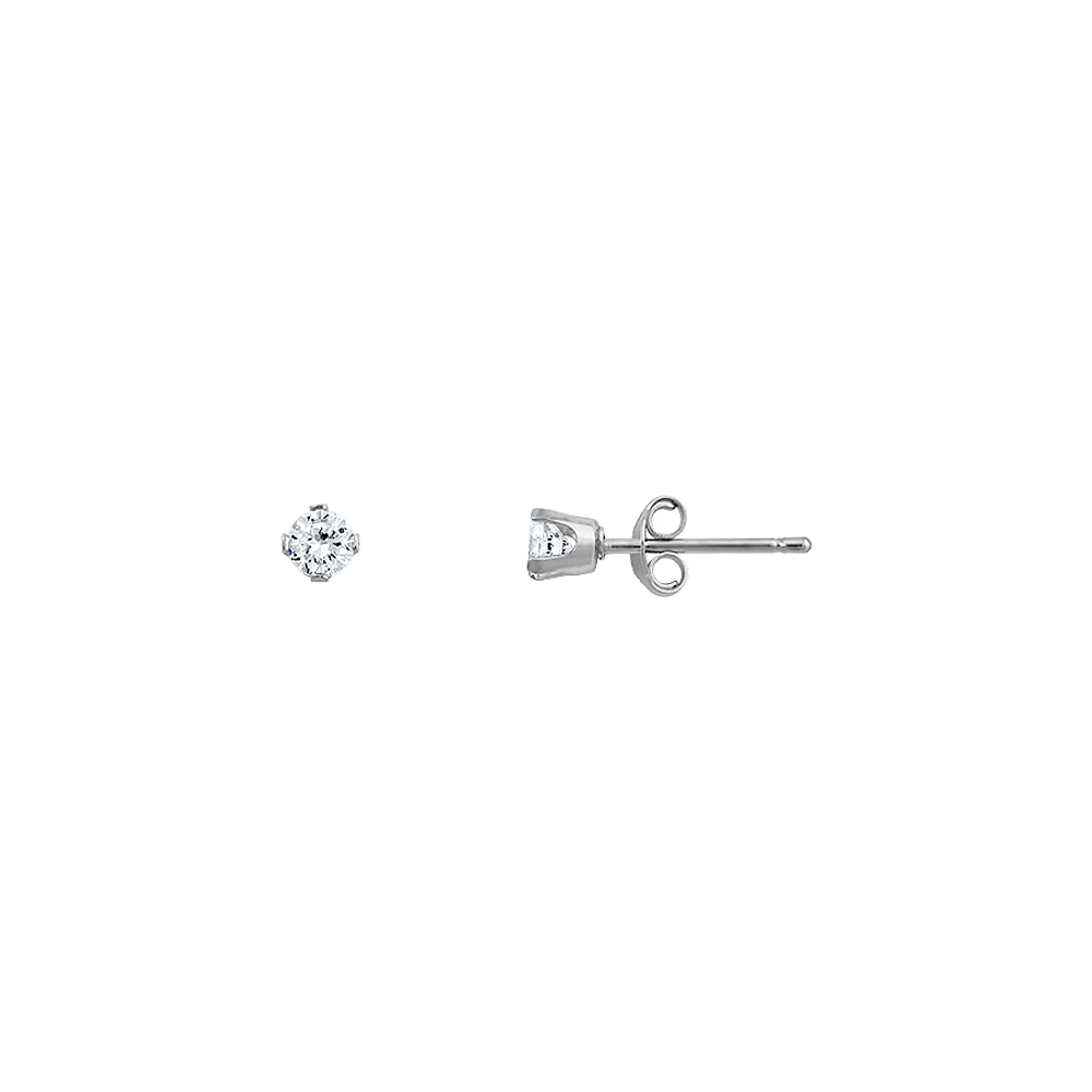 10K WHITE GOLD EARRINGS