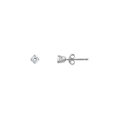 10K WHITE GOLD EARRINGS