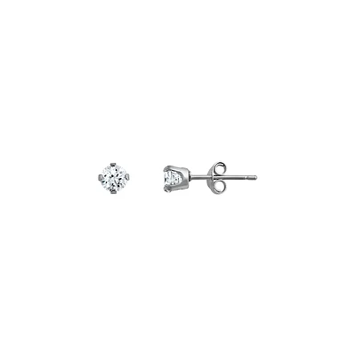 10K WHITE GOLD EARRINGS